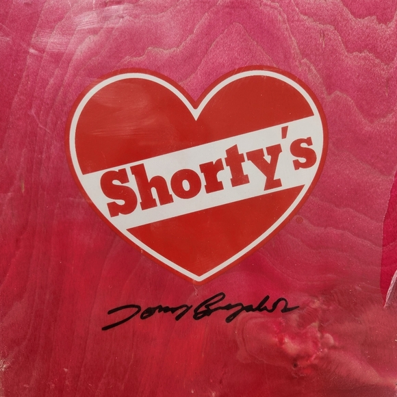 Shorty’s Skateboard Deck 8x32 Shockwave Print Tony Buyalos Signed Old School - Picture 6 of 7